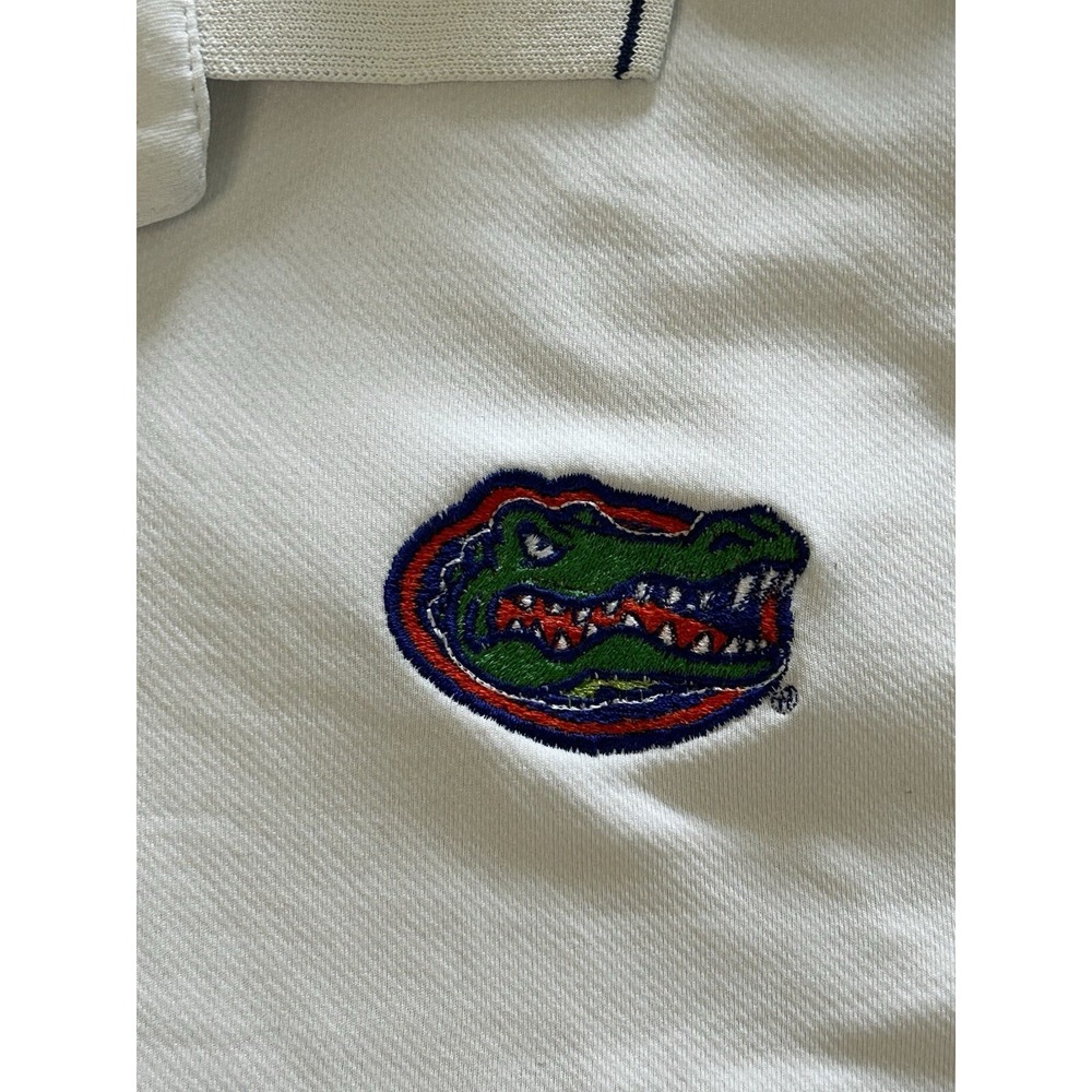 Florida Gators Polo Shirt Men's XL White Blue Embroidered Logo S&K Sportswear - Picture 5 of 9